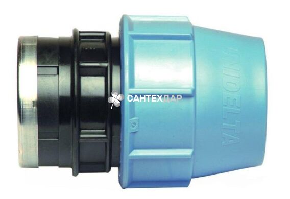 Муфта для труб ПНД Unidelta 63х1 1/4" ВР