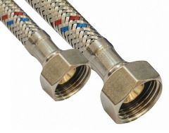 Подводка гибкая Gross для воды в нержавеющей оплетке 1/2" ВВ 2,0 м