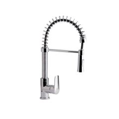 Смеситель кухонный на гайке Q-Tap Tenso CRM 013F гибкий излив