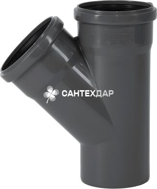Тройник ПП внутренней канализации Ostendorf Safe 110/110х45°