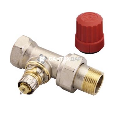 Кран радиаторный Danfoss RA-N для термоголовки 3/4" прямой с преднастройкой 013G0016