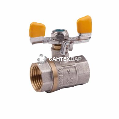Кран шаровый для газа Valve 3/4" ВВ бабочка-эконом
