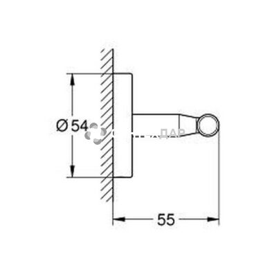 Гачок Grohe BauCosmopolitan 40461001