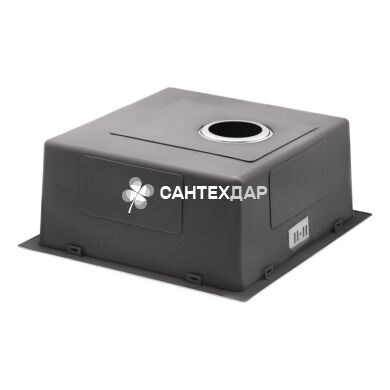 Мийка кухонна з нержавіючої сталі Qtap D4645 2.7/1.0 мм