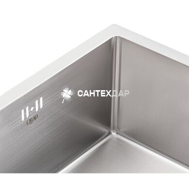 Мийка кухонна з нержавіючої сталі Qtap D4645 2.7/1.0 мм