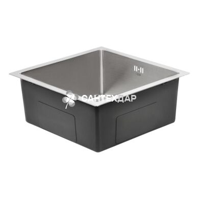 Мийка кухонна з нержавіючої сталі Qtap D4645 2.7/1.0 мм