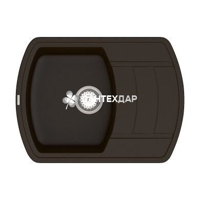 Мойка кварцевая Vankor Norton NMP 02.67 Chocolate + сифон