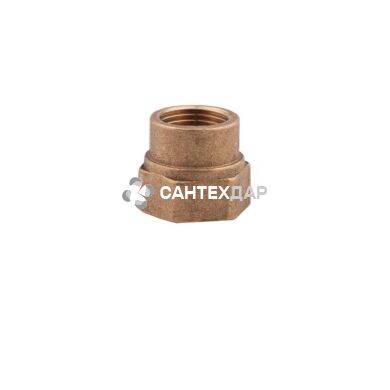 Муфта латунная переходная KD 1/2"х3/8" ВВ