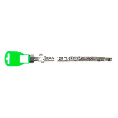 Подводка гибкая АБ для смесителя в нержавеющей оплетке М10х1/2" 1.0 м короткая