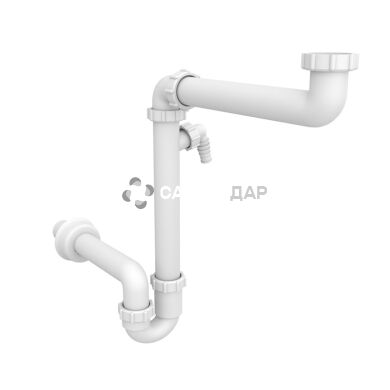 Сифон для раковины Styron STY-641 отвод к стиральной машине