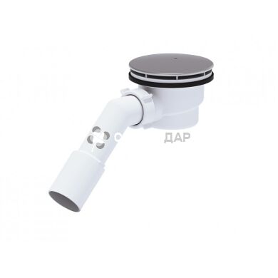 Слив для душевого поддона ANI Plast Е321C 1 1/2"x90 мм h65 выход жосткий 40/50x45˚