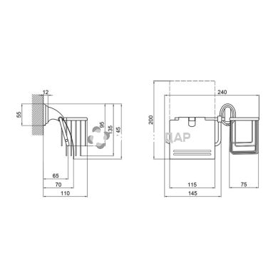 Тримач для туалетного паперу Lidz (CRM) -113.03.02