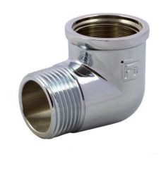 Колено латунное FADO 1/2 НВ хром