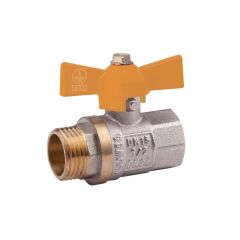 Кран шаровый для газа Valve 3/4" НВ бабочка
