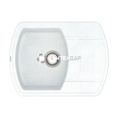 Мийка кварцева Vankor Norton NMP 02.67 White stone + сифон
