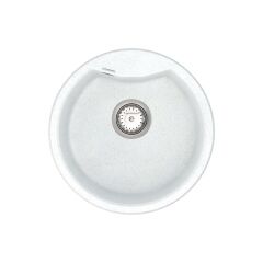 Мойка кварцевая Vankor Vena VMR 01.48 White stone + сифон