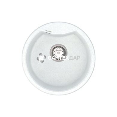 Мойка кварцевая Vankor Vena VMR 01.48 White stone + сифон