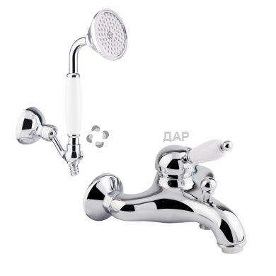 Смеситель для ванны Bianchi Elite VSCELT 200401100 CRM с душевым комплектом