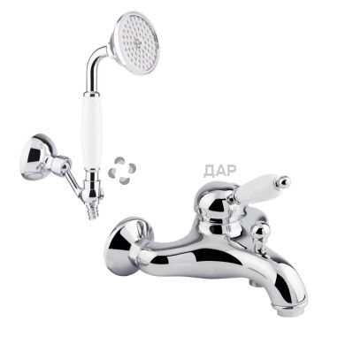Смеситель для ванны Bianchi Elite VSCELT 200401100 CRM с душевым комплектом