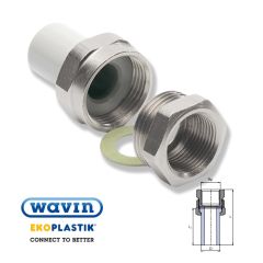 Соединение разборное ППР Wavin Ekoplastik 20х1/2" ВР