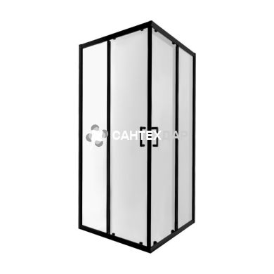 Душова кабіна Q-tap TAURUS BLA1099SC6 квадрат 90x90 розсувні без піддона