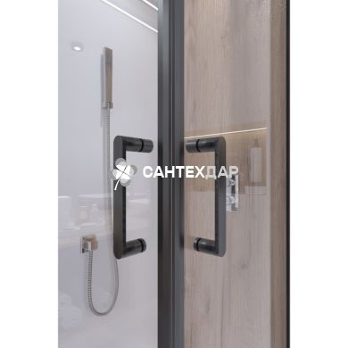 Душова кабіна Q-tap TAURUS BLA1099SC6 квадрат 90x90 розсувні без піддона