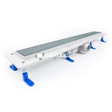 Душевой канал Styron STY-G1-80 решетка стекло 800 мм acid-etched сухой затворн