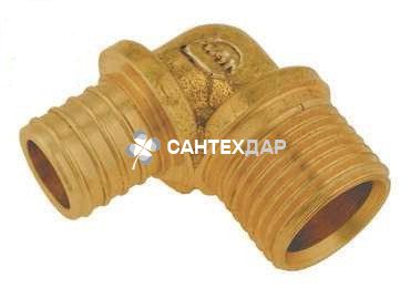 Колено KAN Push 18x2.5 1/2 НР латунь