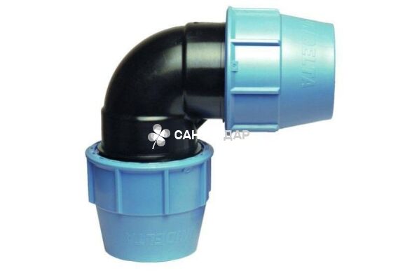 Коліно затискне ПНТ Unidelta 32 мм