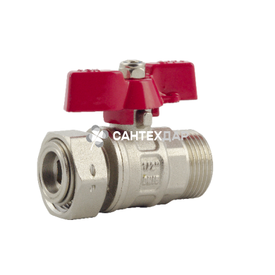 Кран кульовий Fado NEW 1/2" ЗР з накидною гайкою метелик