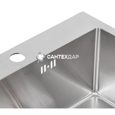 Мийка кухонна з нержавіючої сталі Qtap D5050 2.7/1.0 мм