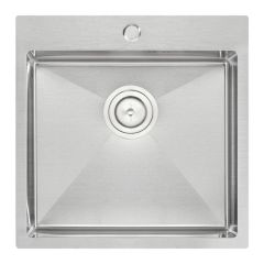 Мийка кухонна з нержавіючої сталі Qtap D5050 2.7/1.0 мм