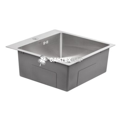 Мийка кухонна з нержавіючої сталі Qtap D5050 2.7/1.0 мм