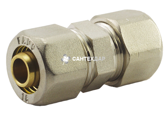 Муфта металлопластиковая обжимная FADO 32х32 мм