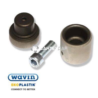 Насадка парная Wavin Ekoplastik для плоского аппарата 75 мм