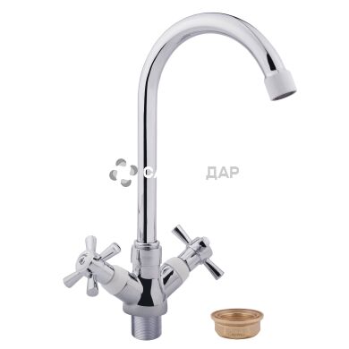 Смеситель для кухни буксовый Potato P4054-7