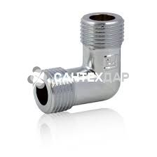 Колено латунное FADO 1/2 НН хром