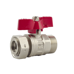 Кран кульовий Fado NEW 3/4" ЗР з накидною гайкою метелик