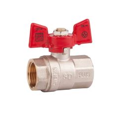 Кран шаровый SD PN40 1" ВВ бабочка