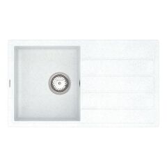 Мийка кварцева Vankor Easy EMP 02.76 White stone + сифон