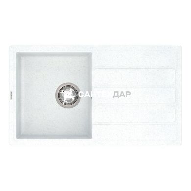 Мойка кварцевая Vankor Easy EMP 02.76 White stone + сифон