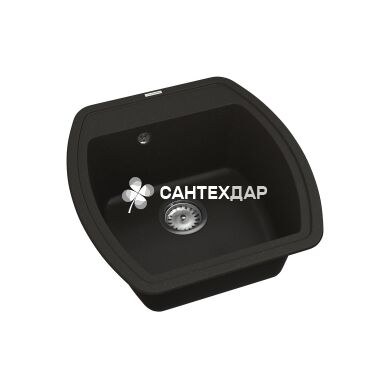 Мийка кварцева Vankor Norton NMP 01.48 Black + сифон