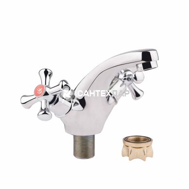 Смеситель для умывальника буксовый GF Italy 21-161F CRM на гайке