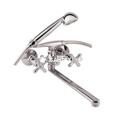 Смеситель для ванной буксовый Q-Tap Dominox CRM 140 керамика