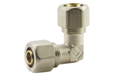 Угол металлопластиковый обжимной FADO 32x32 мм