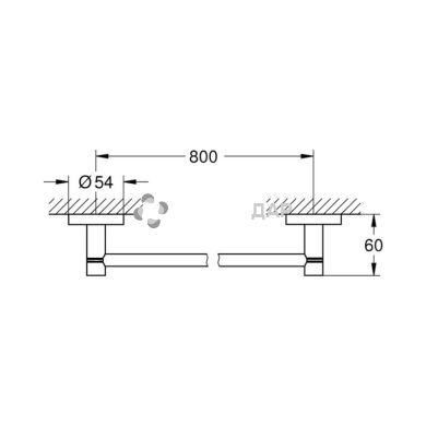 Тримач для рушника Grohe Essentials 40386001 80 см