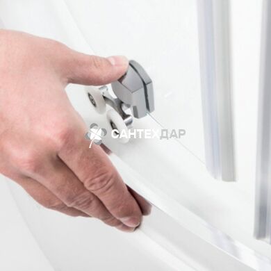 Душова кабіна Lidz Latwa 120x85R низький скло Frost