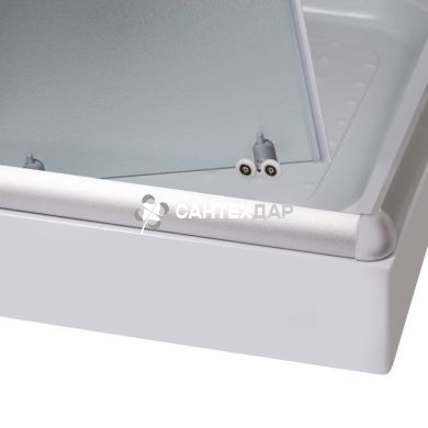 Душова кабіна Lidz Wawel 100x80 низький скло Frost