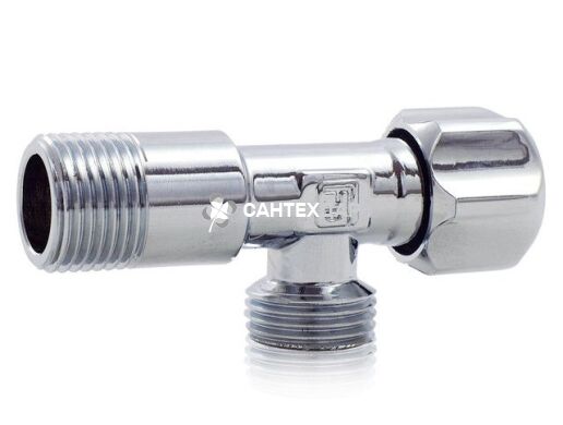 Кран приборний вентильний Fado Classic 1/2"-3/4" кутовий хром