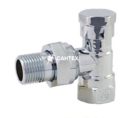 Кран радиаторный FADO 1/2'' угловой нижний хром
